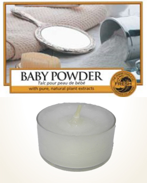 Yankee Candle Baby Powder čajová svíčka vzorek 1 ks