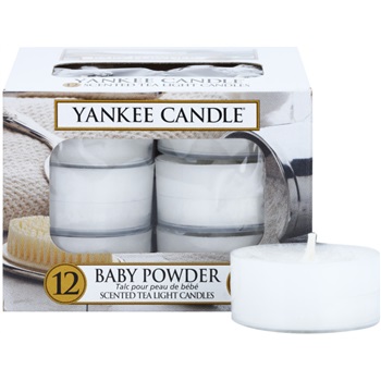 Yankee Candle Baby Powder świeczka typu tealight 12 x 9,8 g