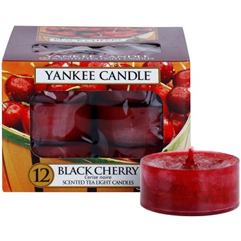 Yankee Candle Black Cherry świeczka typu tealight 12 x 9,8 g