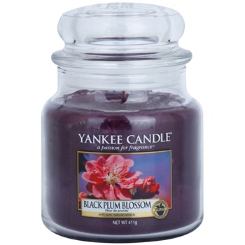 Yankee Candle Black Plum Blossom vonná svíčka 411 g Classic střední