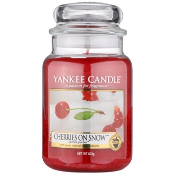 Yankee Candle Cherries on Snow vonná svíčka 623 g Classic velká 