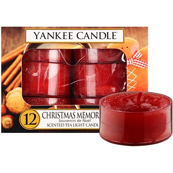 Yankee Candle Christmas Memories čajová svíčka 12 x 9,8 g