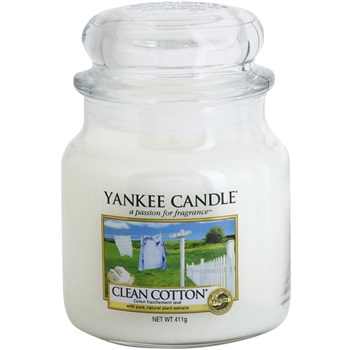 Yankee Candle Clean Cotton świeczka zapachowa 411 g Classic średnia