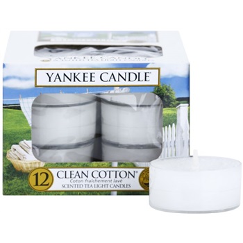 Yankee Candle Clean Cotton świeczka typu tealight 12 x 9,8 g