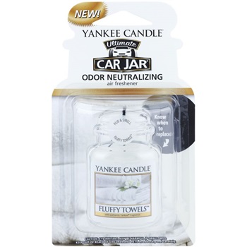 Yankee Candle Fluffy Towels Car Air Freshener hanging