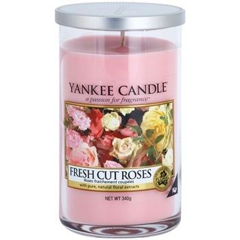 Yankee Candle Fresh Cut Roses świeczka zapachowa 340 g Décor średnia