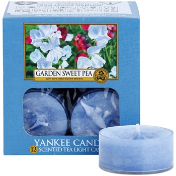 Yankee Candle Garden Sweet Pea čajová svíčka 12 x 9,8 g