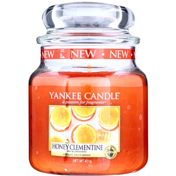 Yankee Candle Honey Clementine świeczka zapachowa 411 g Classic średnia