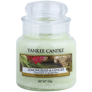 Yankee Candle Lemongrass & Ginger świeczka zapachowa 104 g Classic mała