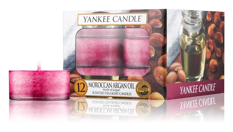 Yankee Candle Moroccan Argan Oil čajová svíčka 12 x 9,8 g