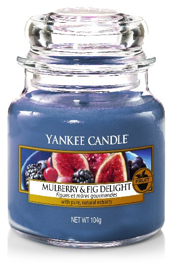 Yankee Candle Mulberry & Fig świeczka zapachowa 104 g Classic mała