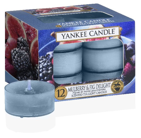 Yankee Candle Mulberry & Fig świeczka typu tealight 12 x 9,8 g