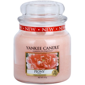 Yankee Candle Peony świeczka zapachowa 411 g Classic średnia
