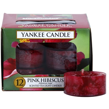 Yankee Candle Pink Hibiscus świeczka typu tealight 12 x 9,8 g