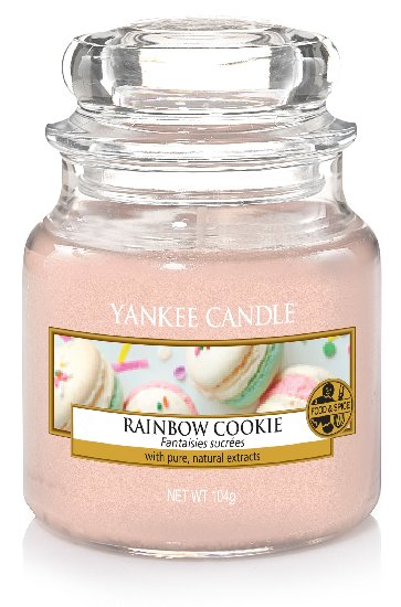 Yankee Candle Rainbow Cookie vonná svíčka 104 g Classic malá 