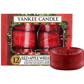 Yankee Candle Red Apple Wreath Tealight Candle 12 x 9,8 g