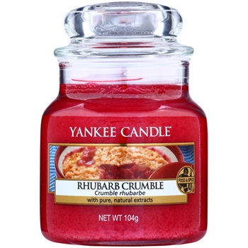 Yankee Candle Rhubarb Crumble świeczka zapachowa 105 g Classic mała