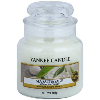 Yankee Candle Sea Salt & Sage świeczka zapachowa 105 g Classic mała
