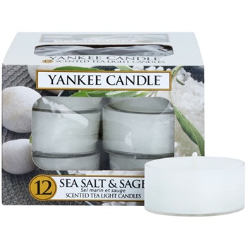 Yankee Candle Sea Salt & Sage świeczka typu tealight 12 x 9,8 g