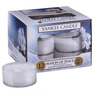 Yankee Candle Season Of Peace čajová svíčka 12 x 9,8 g