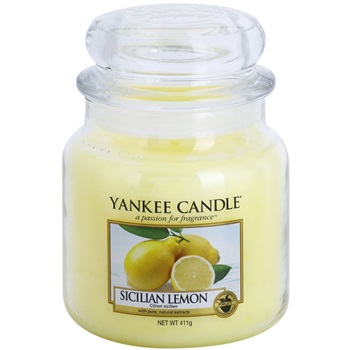 Yankee Candle Sicilian Lemon Scented Candle 411 g Classic Medium 