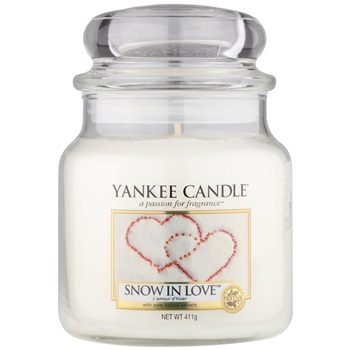 Yankee Candle Snow in Love świeczka zapachowa 411 g Classic średnia