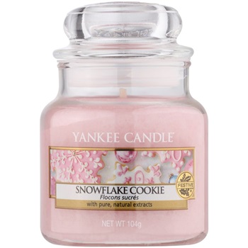 Yankee Candle Snowflake Cookie świeczka zapachowa 104 g Classic mała