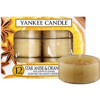 Yankee Candle Star Anise & Orange čajová svíčka 12 x 9,8 g