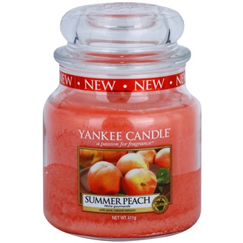 Yankee Candle Summer Peach świeczka zapachowa 411 g Classic średnia