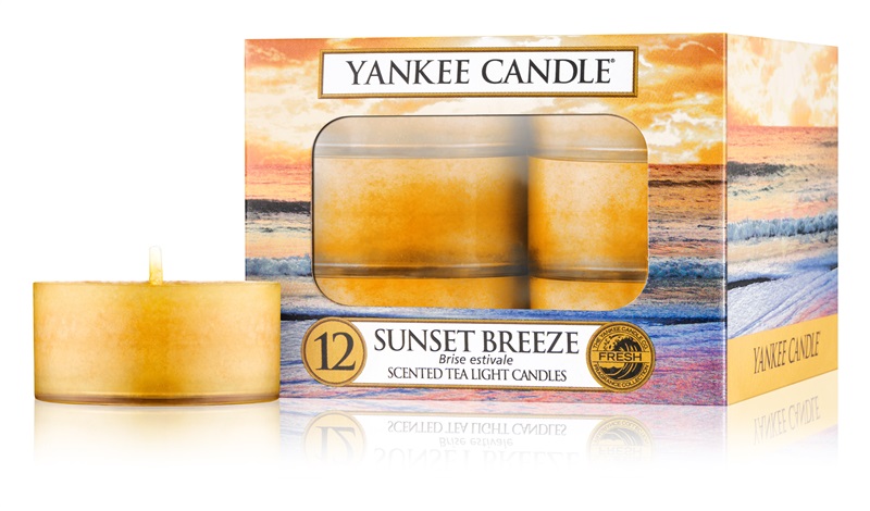 Yankee Candle Sunset Breeze świeczka typu tealight 12 x 9,8 g