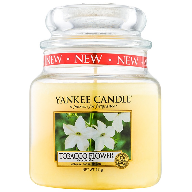 Yankee Candle Tobacco Flower vonná svíčka 411 g Classic střední