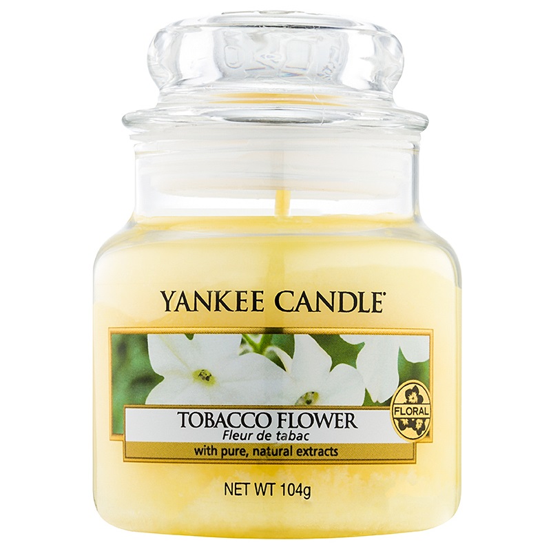 Yankee Candle Tobacco Flower świeczka zapachowa 104 g Classic mała