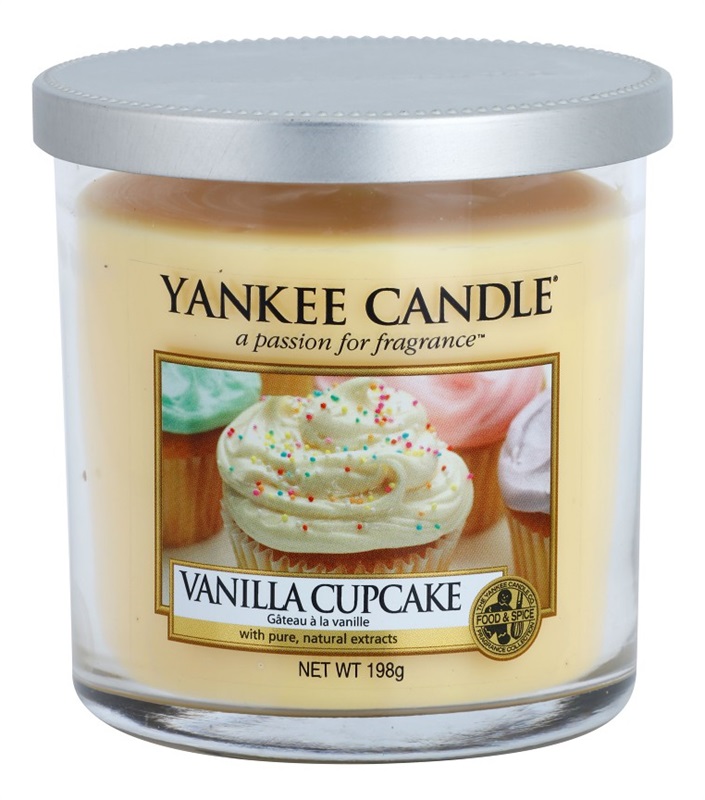 Yankee Candle Vanilla Cupcake świeczka zapachowa 198 g Décor mini