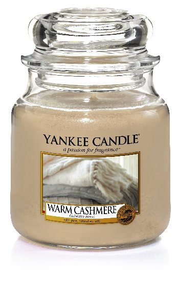 Yankee Candle Warm Cashmere vonná svíčka 411 g Classic střední