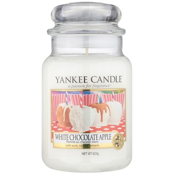 Yankee Candle White Chocolate Apple świeczka zapachowa 623 g Classic duża