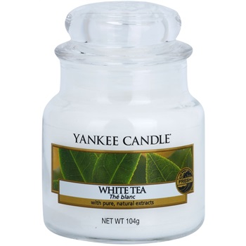 Yankee Candle White Tea świeczka zapachowa 104 g Classic mała