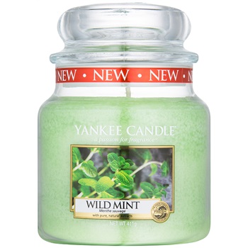 Yankee Candle Wild Mint vonná svíčka 411 g Classic střední